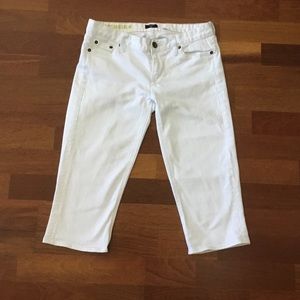 ***SOLD*** JCrew Matchstick white denim capris